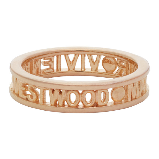 Vivienne Westwood Rose Gold Westminster Ring Vivienne Westwood