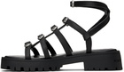 Marc Jacobs Black 'The Kiki Gladiator' Sandals