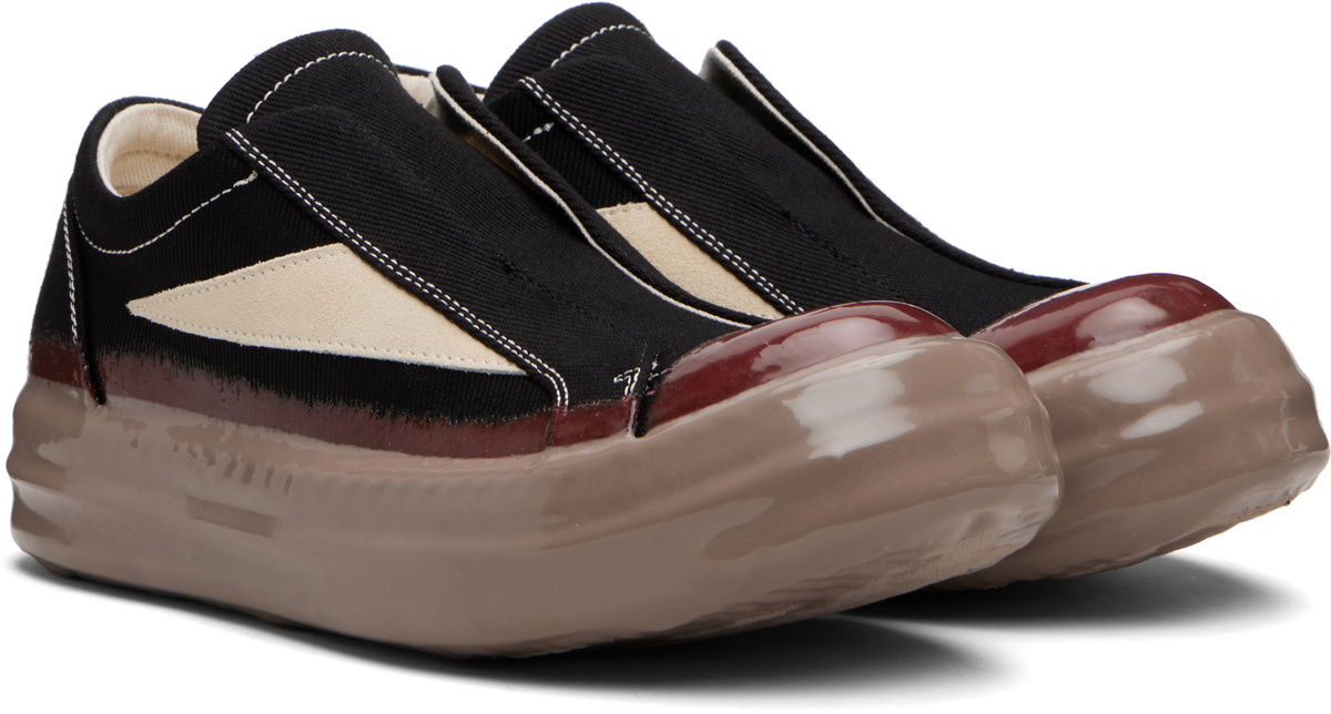 Rick Owens DRKSHDW Black Concordians Laceless Vintage Sneaks Sneakers