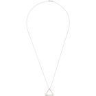 Le Gramme Silver Slick Polished Le 1.7 Grammes Triangle Necklace