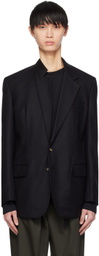 Marina Yee Black Asymmetrical Darts Blazer