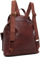 Polo Ralph Lauren Brown Leather Large Backpack