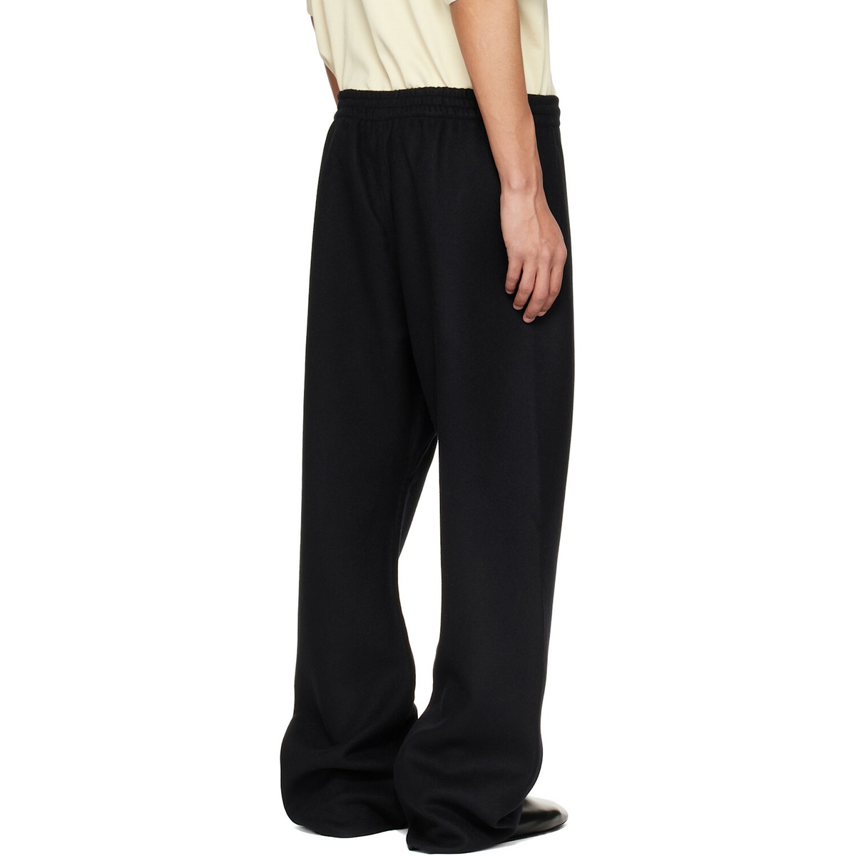 Fear of God Black Double Face Wool Cashmere Flared Trousers