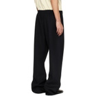 Fear of God Black Double Face Wool Cashmere Flared Trousers