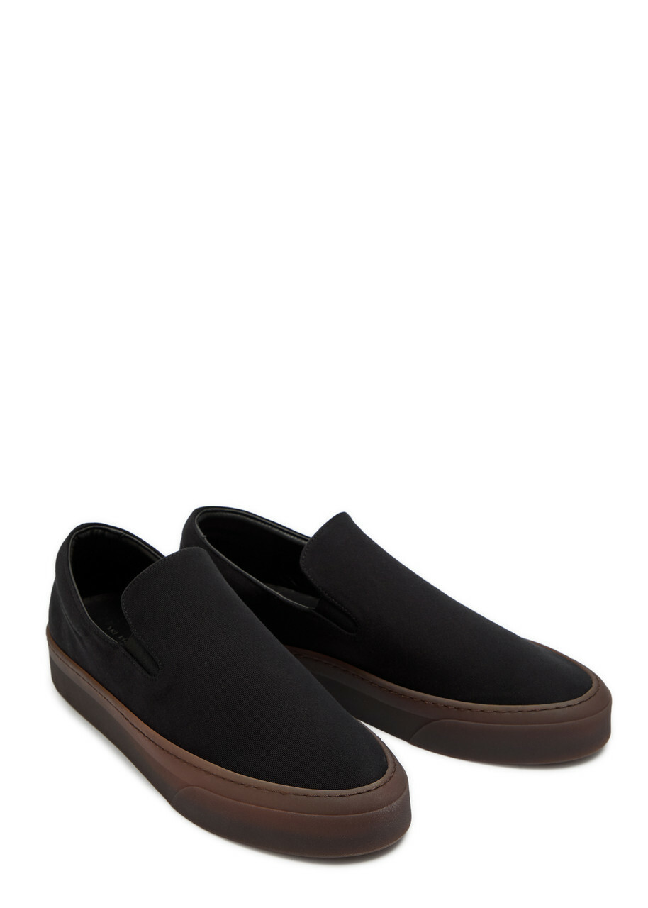 The Row MH Canvas Sneakers Black