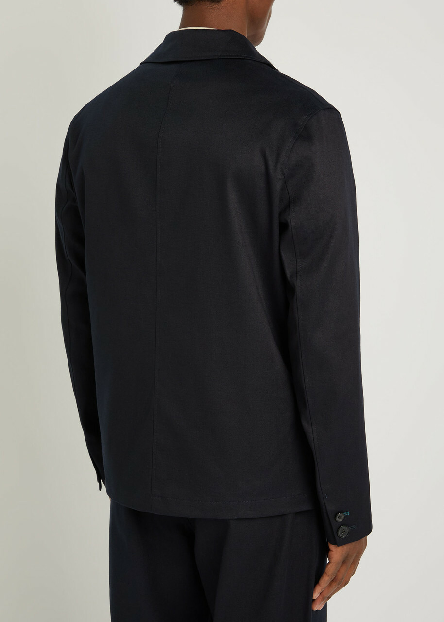 PS Paul Smith Tailored Lyocell and Cotton-blend Jacket Navy