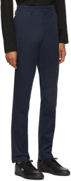 Lacoste Navy Gabardine Chino Slim Fit Trousers