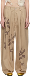 Collina Strada Beige Catchfly Trousers