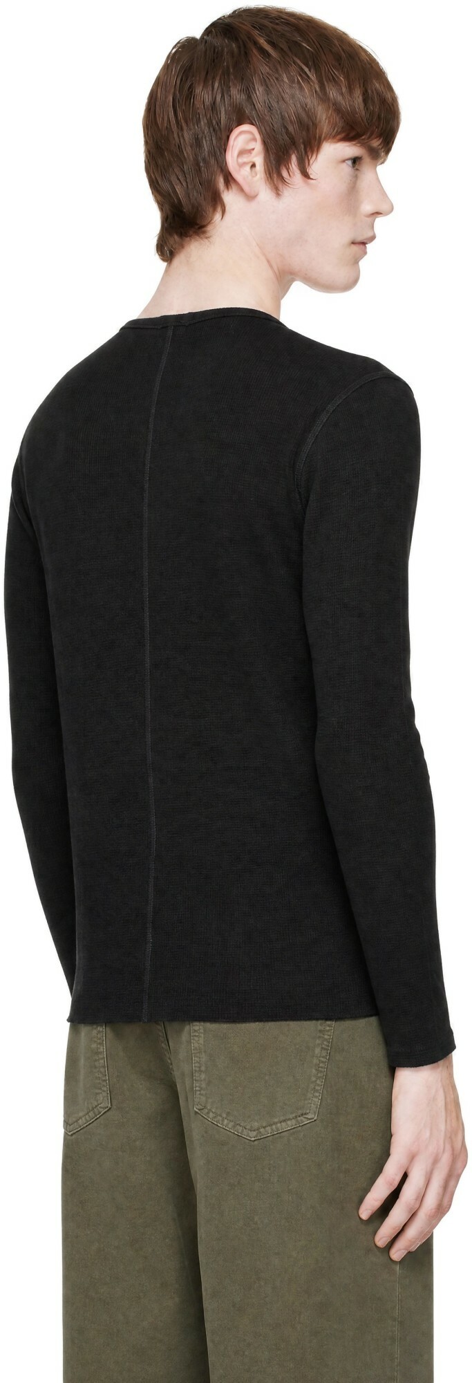 Second/Layer Black Zero Thermal Long Sleeve T-shirt