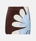 Cala de la Cruz Ricci floral miniskirt