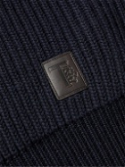 Tod's - Ribbed Wool Half-Zip Sweater - Blue