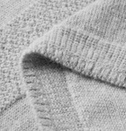 Inis Meáin - Mélange Textured Baby Alpaca Sweater - Gray