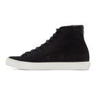 Saint Laurent Black Malibu Mid-Top Sneakers