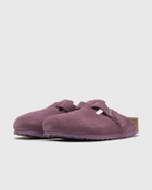 Birkenstock Boston Suede Leather Purple Womens Sandals & Slide