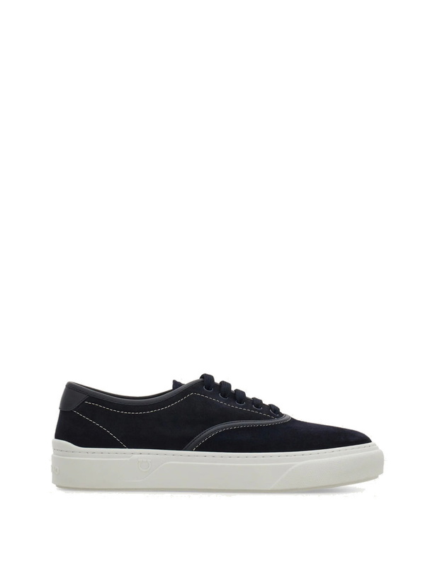 Photo: Ferragamo Mens Gancini sneaker in Blue