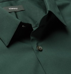 Theory - Sylvain Slim-Fit Cotton-Blend Poplin Shirt - Green