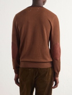 Maison Margiela - Colour-Block Wool Sweater - Brown