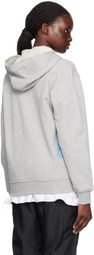 Comme des Garçons Shirt Gray Paint Splatter Hoodie
