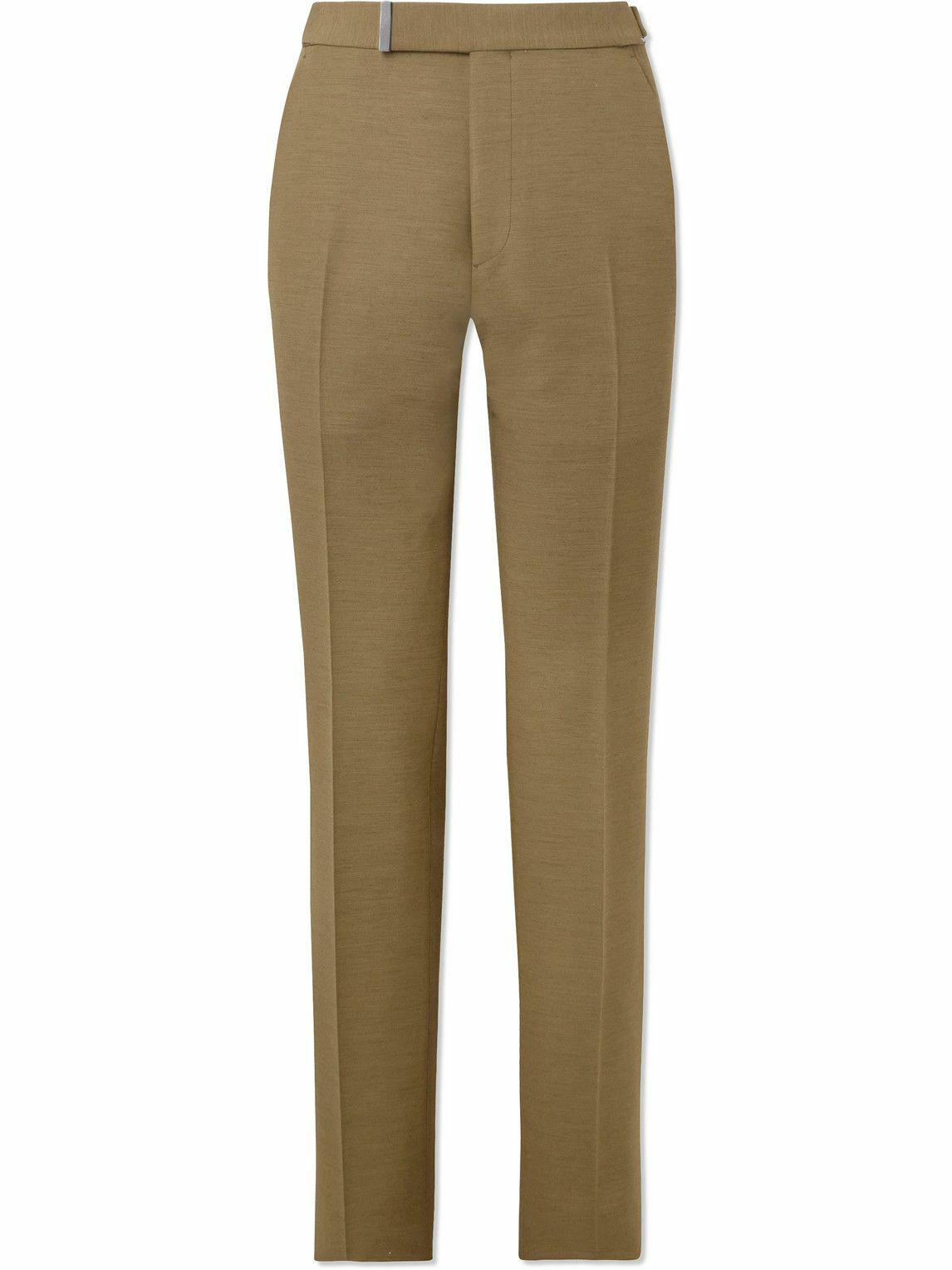 TOM FORD - Straight-Leg Twill Trousers - Green TOM FORD