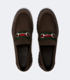 Gucci Horsebit suede loafers