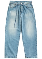 Acne Studios 1991 Belted Wide-leg Jeans Light Blue