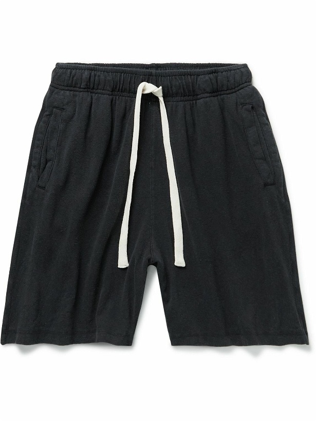 Photo: Jungmaven - Lounge Wide-Leg Hemp and Cotton-Blend Drawstring Shorts - Black