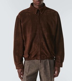 The Row Ronan suede blouson