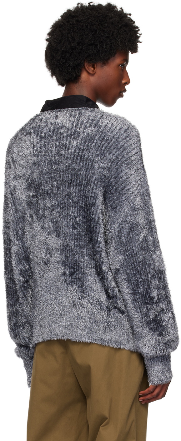 LGN Louis Gabriel Nouchi Gray Fuzzy Sweater