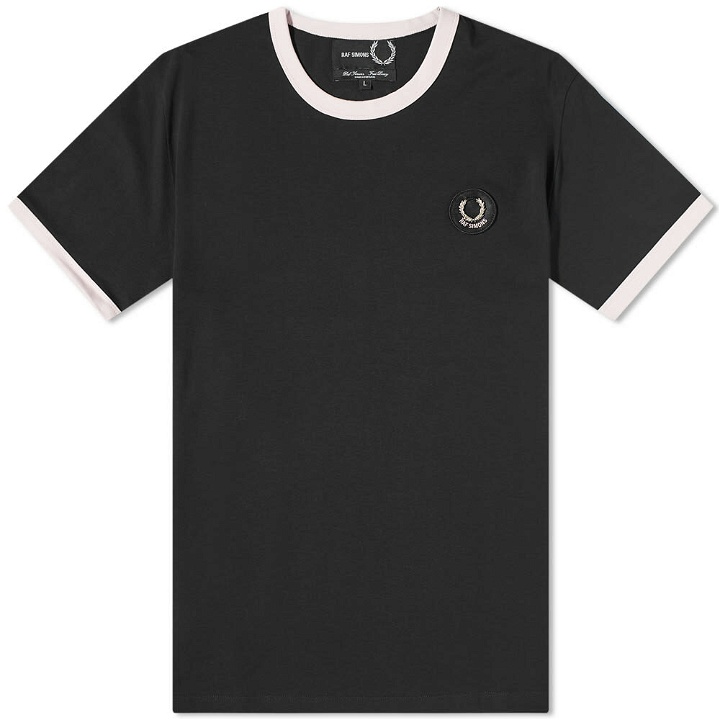 Photo: Fred Perry x Raf Simons Contrast Trim T-Shirt in Black