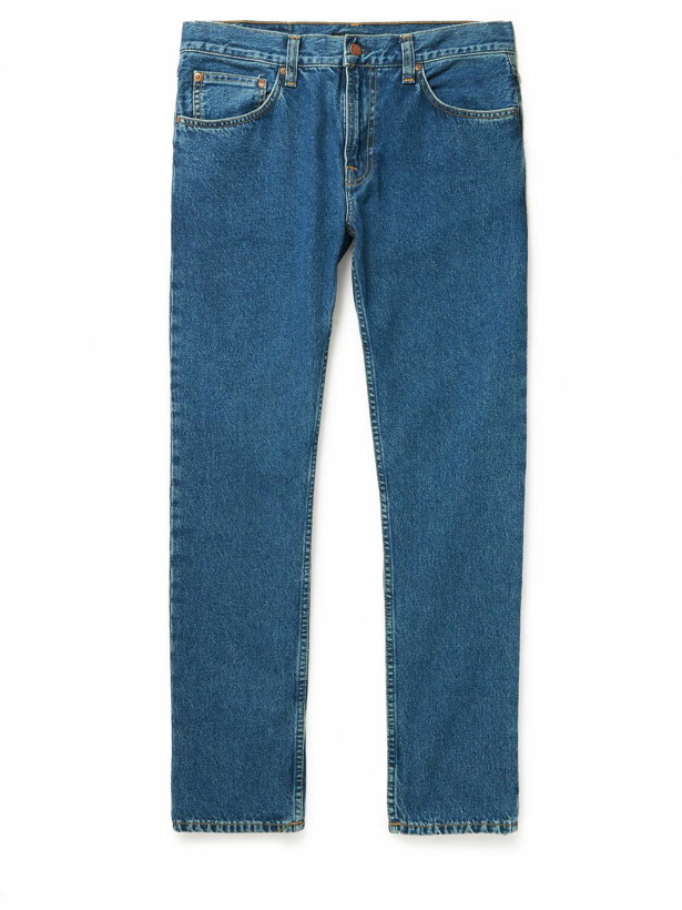 Photo: Nudie Jeans - Gritty Jackson Straight-Leg Jeans - Blue