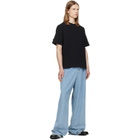 Simone Rocha Black Fitted Wire Turnup T-shirt