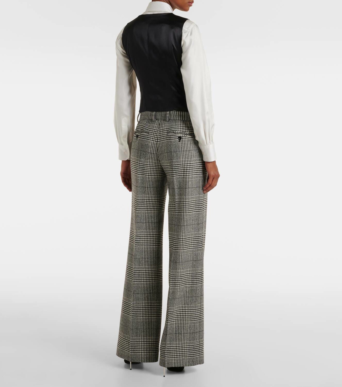 Dolce&Gabbana Prince of Wales check wool-blend vest