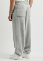 Mki Miyuki Zoku Logo-embroidered Knitted Sweatpants Light Grey