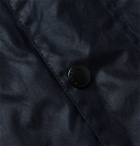 Barbour White Label - Beaufort Corduroy-Trimmed Waxed-Cotton Jacket - Black