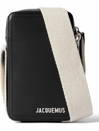 Jacquemus - Le Cuerda Canvas-Trimmed Leather Pouch