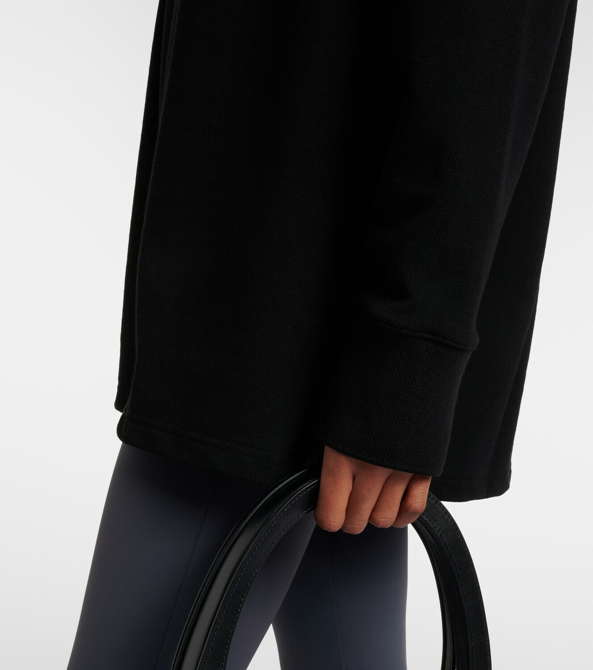 Courrèges Cotton jersey polo sweater
