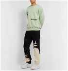 AMBUSH® - Logo-Print Fleece-Back Cotton-Jersey Sweatshirt - Green
