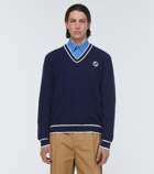 Gucci - Cotton and wool V-neck sweater