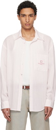 WOOYOUNGMI White & Pink Striped Shirt