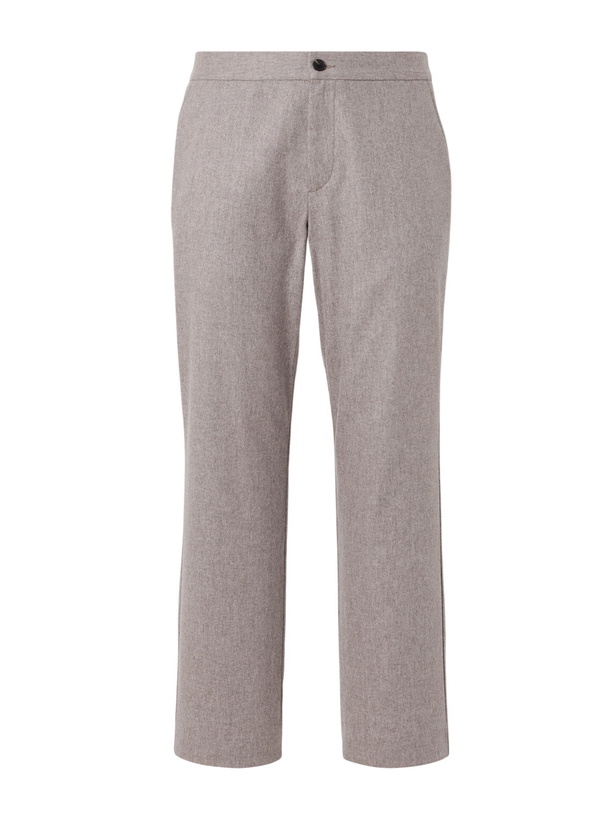 Photo: Mr P. - Straight-Leg Wool-Blend Flannel Trousers - Neutrals