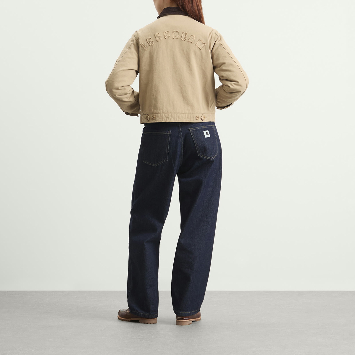 ICECREAM Women's Team IC Cropped Work Jacket in Beige