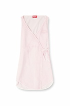 Diesel Poplin mini dress with pinstripes - Dresses Womens in Pink