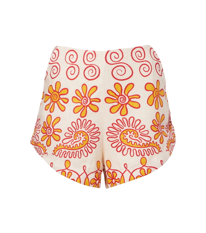 Photo: Cala de la Cruz Bahamas printed linen shorts
