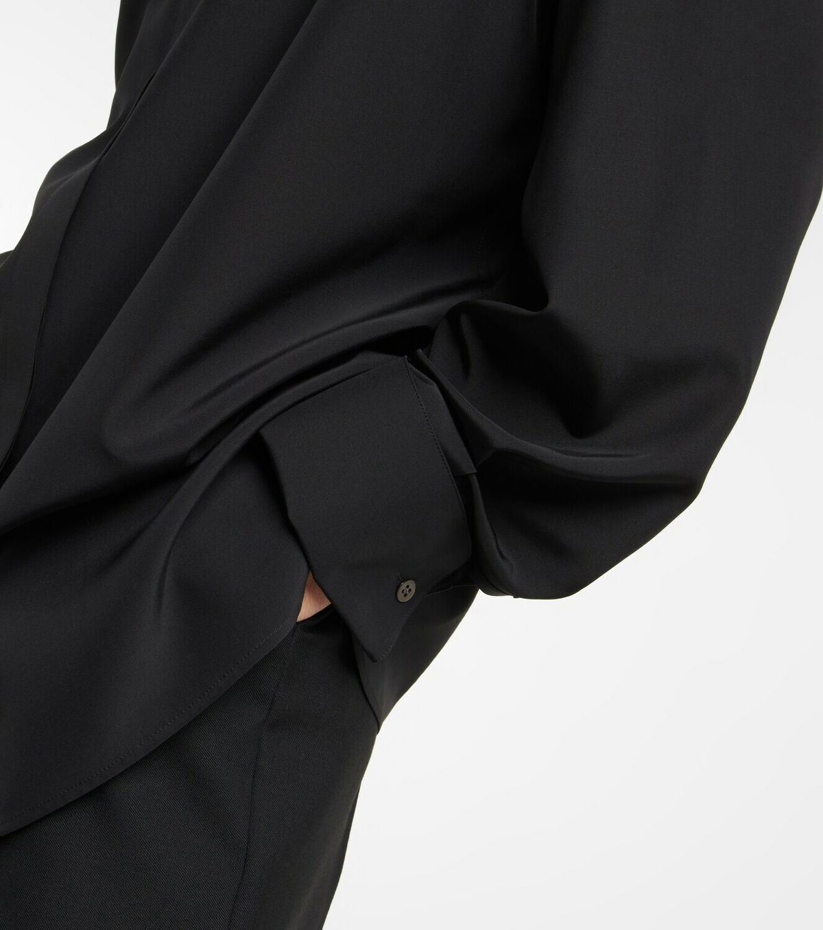 The Row Sisella silk and wool shirt