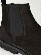 George Cleverley - Jason Waxed-Suede Chelsea Boots - Black