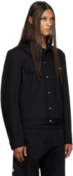 Rick Owens SSENSE Exclusive Black KEMBRA PFAHLER Edition Denim Jacket