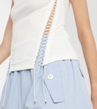 Dion Lee Cutout cotton-blend top