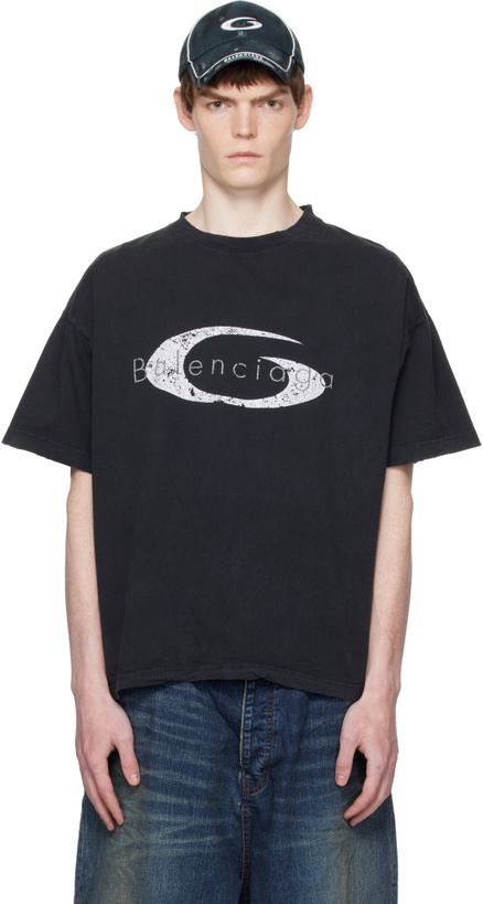 Photo: Balenciaga Black Boxy T-shirt