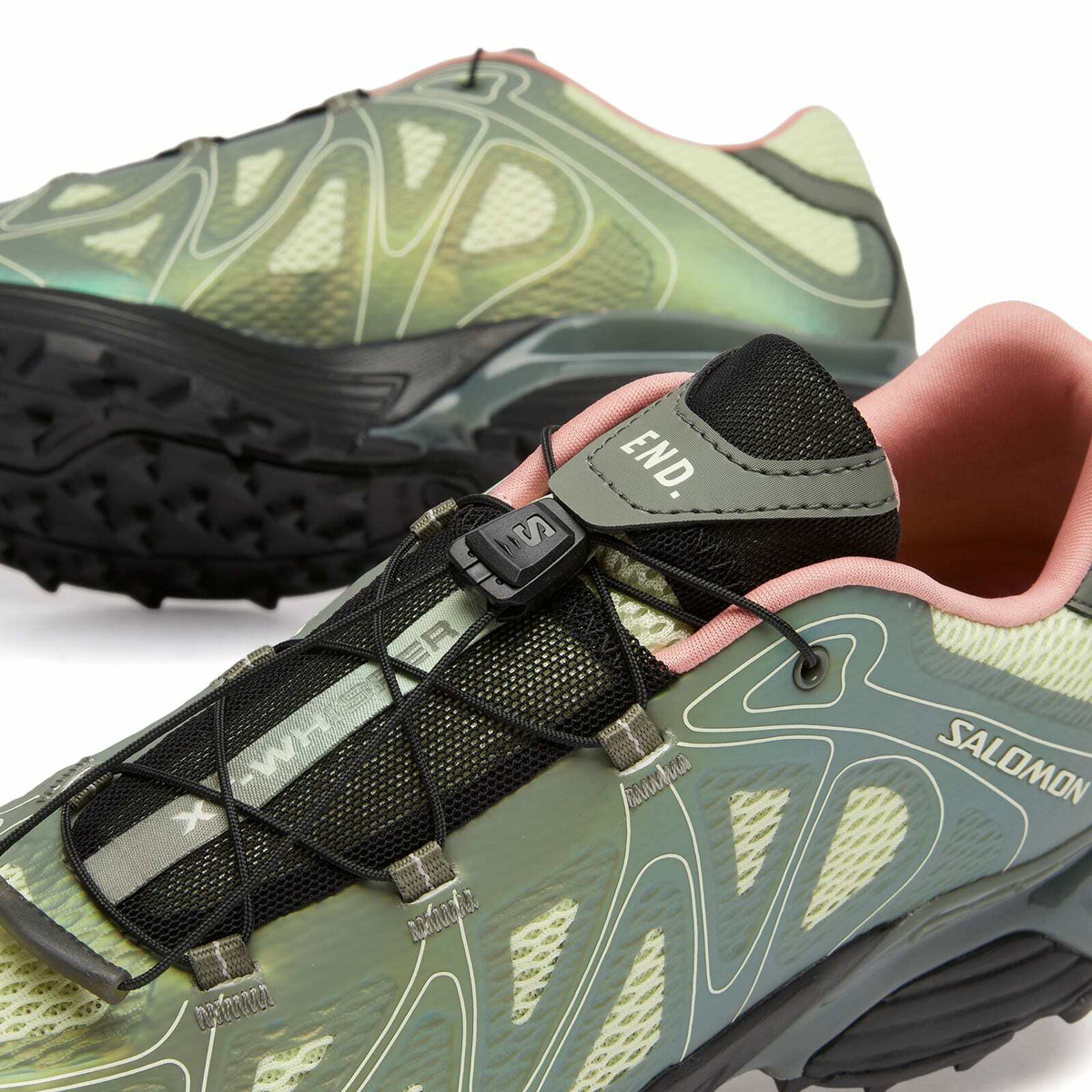 END. x Salomon XT-Whisper Void in Agave Green/Lime Cream/Rum Raisin
