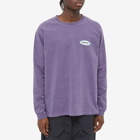 Gramicci Men's Long Sleeve Oval T-Shirt in Purple Pigment